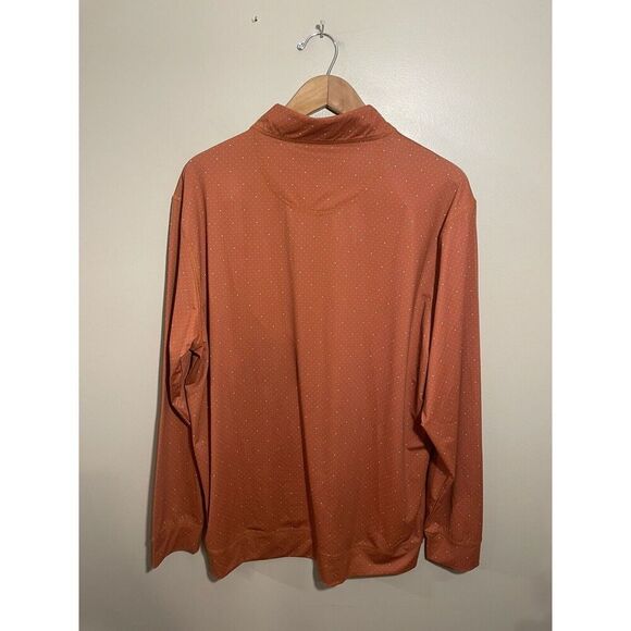 Club 4 House Pullover‎ Top Men’s Large Bamboo Charcoal Polka Dot Orange - Picture 4 of 6